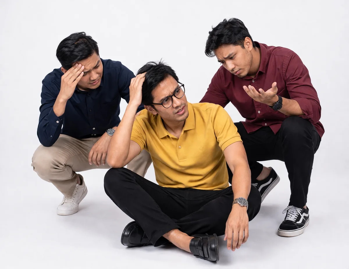 Staff tanpa uniform — pelbagai warna, tiada keseragaman